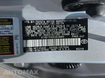 2014 Toyota Camry L - miniatura 5