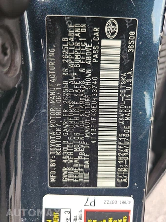 2014 Toyota Camry SE – miniatura 14
