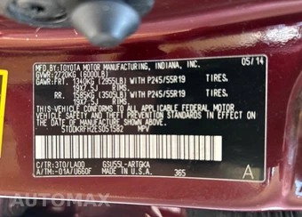 2014 Toyota Highlander Limited - miniatura 13