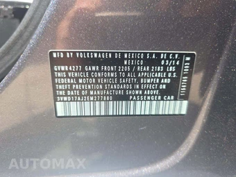 2014 Volkswagen Jetta SE Sedan – miniatura 5