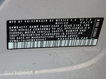 2014 Volkswagen Jetta SE Sedan w/Connectivity & Sunroof - miniatura 14