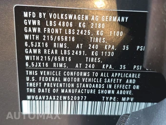 2014 Volkswagen Tiguan S – miniatura 14