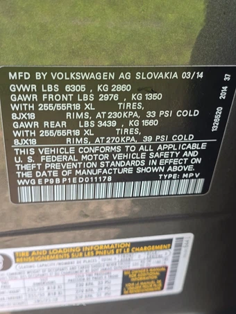 2014 Volkswagen Touareg TDI Sport w/Navigation – miniatura 14