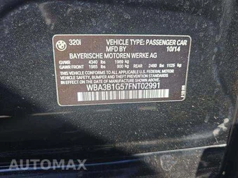 2015 BMW 3 Series Sedan 320i - miniatura 5