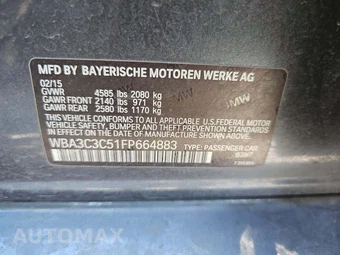 2015 BMW 3 Series Sedan 320i xDrive – miniatura 2