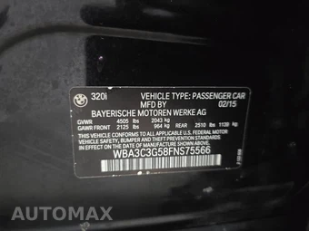 2015 BMW 3 Series Sedan 320i xDrive - miniatura 14