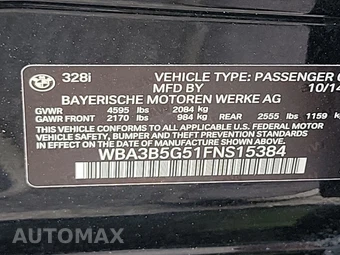2015 BMW 3 Series Sedan 328i xDrive - miniatura 14