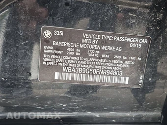 2015 BMW 3 Series Sedan 335i xDrive SPORT LINE - miniatura 14
