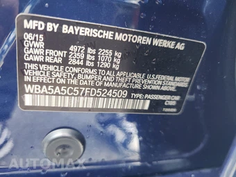 2015 BMW 5 Series Sedan 528i LUXURY LINE - miniatura 14