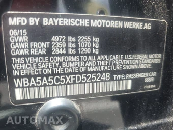 2015 BMW 5 Series Sedan 528i LUXURY LINE - miniatura 21