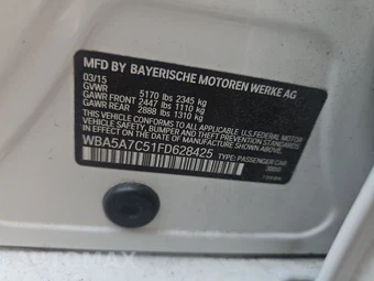 2015 BMW 5 Series Sedan 528i xDrive M SPORT LINE - miniatura 14