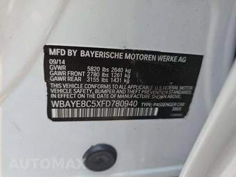 2015 BMW 7 Series Sedan 750Li M SPORT LINE - miniatura 5