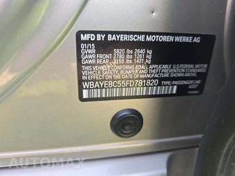 2015 BMW 7 Series Sedan 750Li - miniatura 5