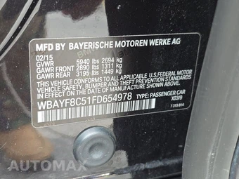 2015 BMW 7 Series Sedan 750Li xDrive M SPORT LINE - miniatura 14
