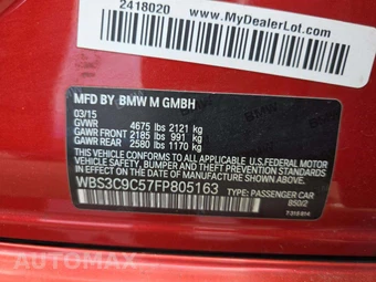 2015 BMW M3 Sedan – miniatura 5