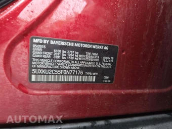 2015 BMW X6 Sports Activity Vehicle xDrive35i - miniatura 5