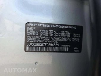 2015 BMW X6 Sports Activity Vehicle xDrive50i - miniatura 5