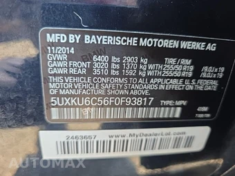 2015 BMW X6 Sports Activity Vehicle xDrive50i M SPORT LINE - miniatura 18