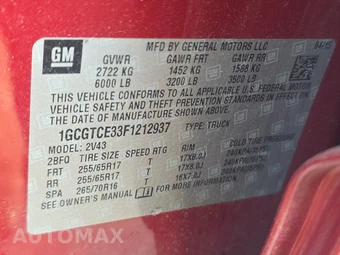 2015 Chevrolet Colorado Z71 Crew Cab Long Bed 4Z7 - miniatura 14