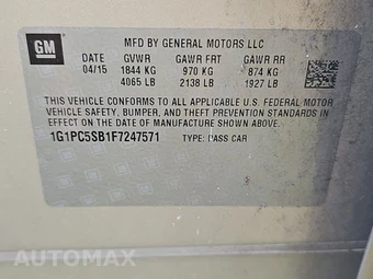 2015 Chevrolet Cruze 1LT 1SD – miniatura 14
