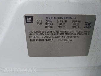 2015 Chevrolet Cruze LS 1SB - miniatura 14