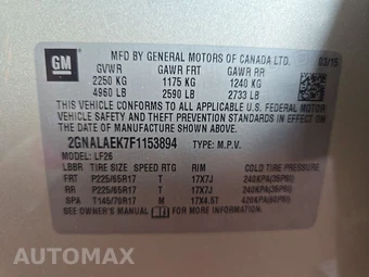 2015 Chevrolet Equinox LS 1LS – miniatura 14