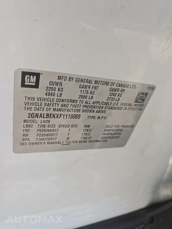 2015 Chevrolet Equinox LT 1LT – miniatura 14