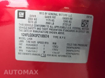 2015 Chevrolet Equinox LT 2LT – miniatura 14