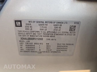 2015 Chevrolet Equinox LTZ 1LZ - miniatura 14
