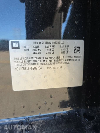 2015 Chevrolet Malibu LT 1LT – miniatura 14