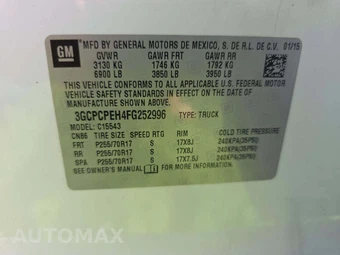 2015 Chevrolet Silverado 1500 LS Crew Cab Short Bed 1LS - miniatura 5