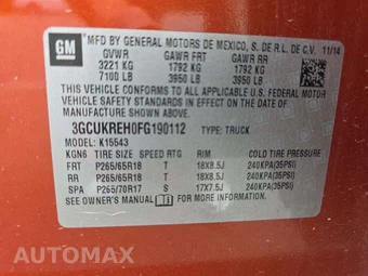2015 Chevrolet Silverado 1500 LT Z71 Crew Cab Short Bed 2LT - miniatura 2