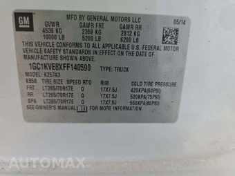 2015 Chevrolet Silverado 2500HD LT Crew Cab Medium Bed 1LT – miniatura 2