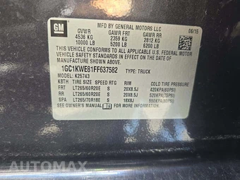 2015 Chevrolet Silverado 2500HD LTZ Crew Cab Medium Bed 1LZ w/Built-In Wi-Fi - miniatura 5