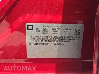 2015 Chevrolet Sonic LT Sedan 1SD – miniatura 2
