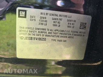 2015 Chevrolet Sonic LTZ Sedan 1SF – miniatura 5