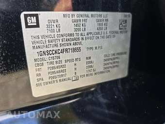 2015 Chevrolet Tahoe LTZ 1LZ – miniatura 5