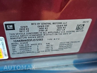2015 Chevrolet Traverse LT 2LT – miniatura 15