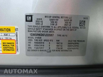 2015 Chevrolet Traverse LT 2LT – miniatura 5