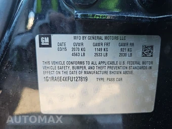 2015 Chevrolet Volt – miniatura 14