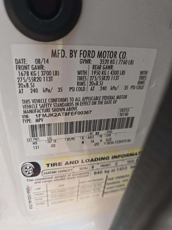 2015 Ford Expedition EL Limited – miniatura 2