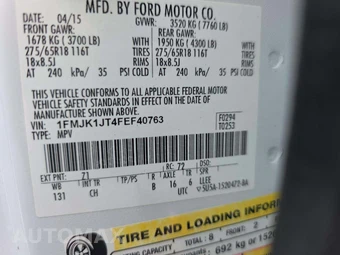 2015 Ford Expedition EL XLT – miniatura 2