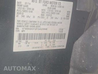 2015 Ford Explorer Sport – miniatura 5