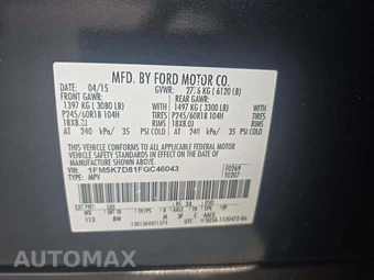 2015 Ford Explorer XLT - miniatura 5