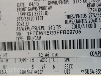 2015 Ford F-150 King Ranch Crew Cab Short Bed - miniatura 14