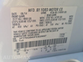 2015 Ford Super Duty F-250 Lariat Crew Cab Medium Bed - miniatura 14