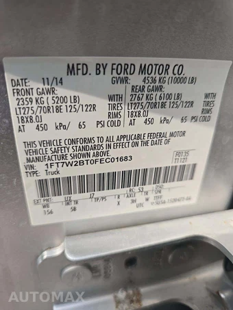 2015 Ford Super Duty F-250 Lariat Crew Cab Medium Bed - miniatura 2