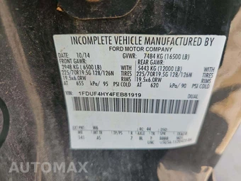 2015 Ford Super Duty F-450 Cab Chassis XL Regular Cab DRW - miniatura 5