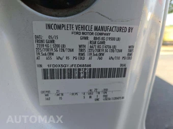 2015 Ford Super Duty F-550 Cab Chassis XL Extended Cab w/Rear Doors DRW - miniatura 2