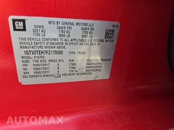 2015 GMC Sierra 1500 Extended Cab Medium Bed 1SA – miniatura 14